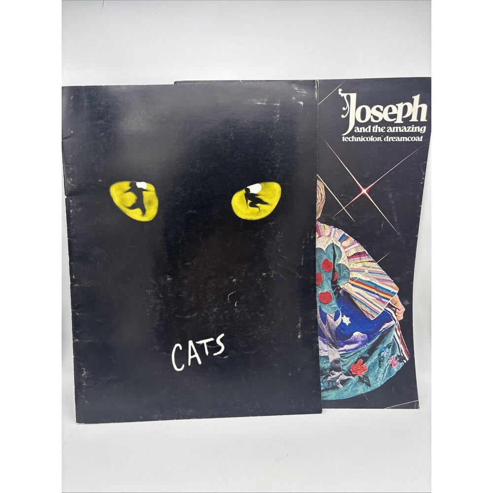 CATS Broadway Musical 1981 Program Cast Pictures + Joseph Technicolor Souvenirs